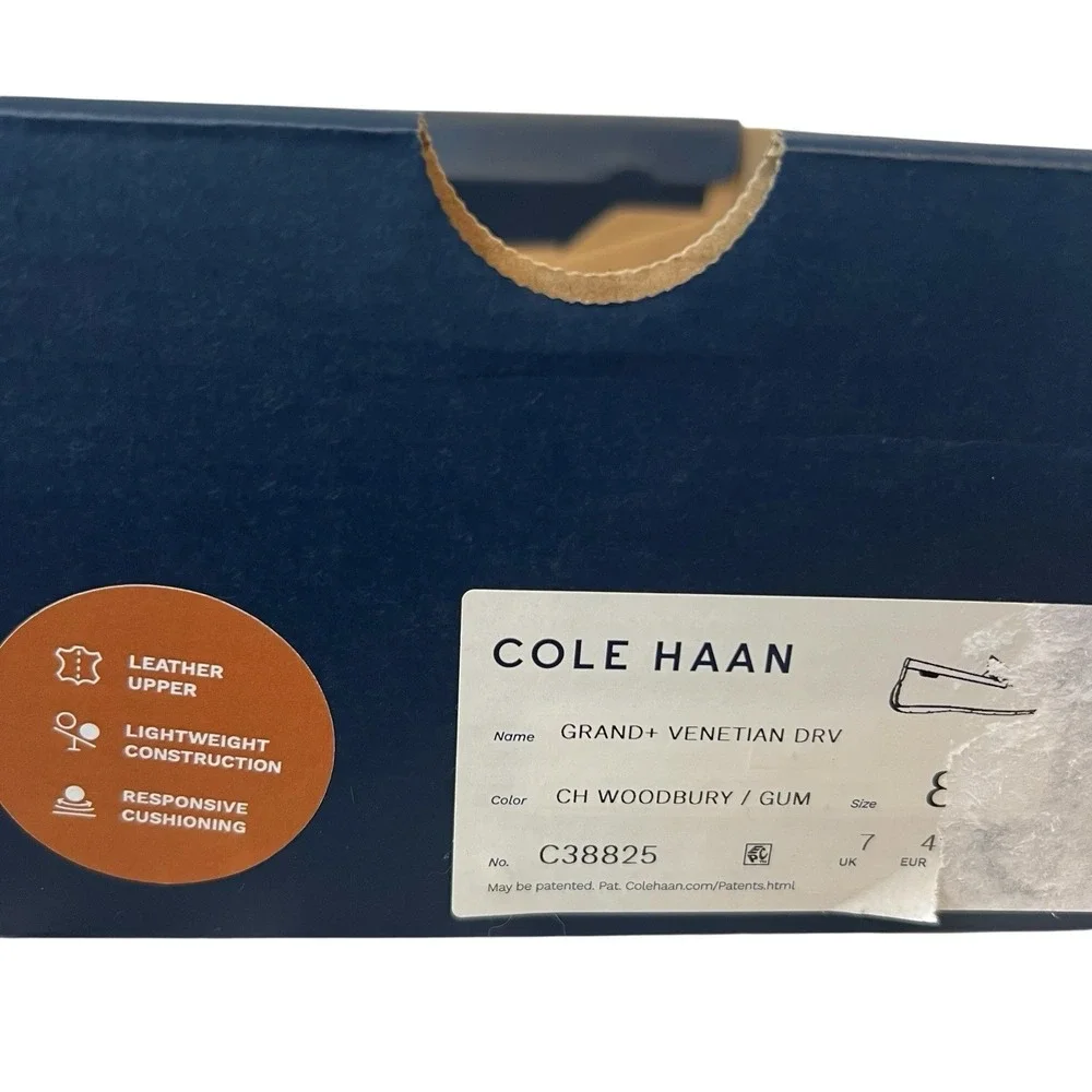 Cole Haan Grand Venetian Driving Loafers Leather Shoes Sz 8M Premium Comfort NEW